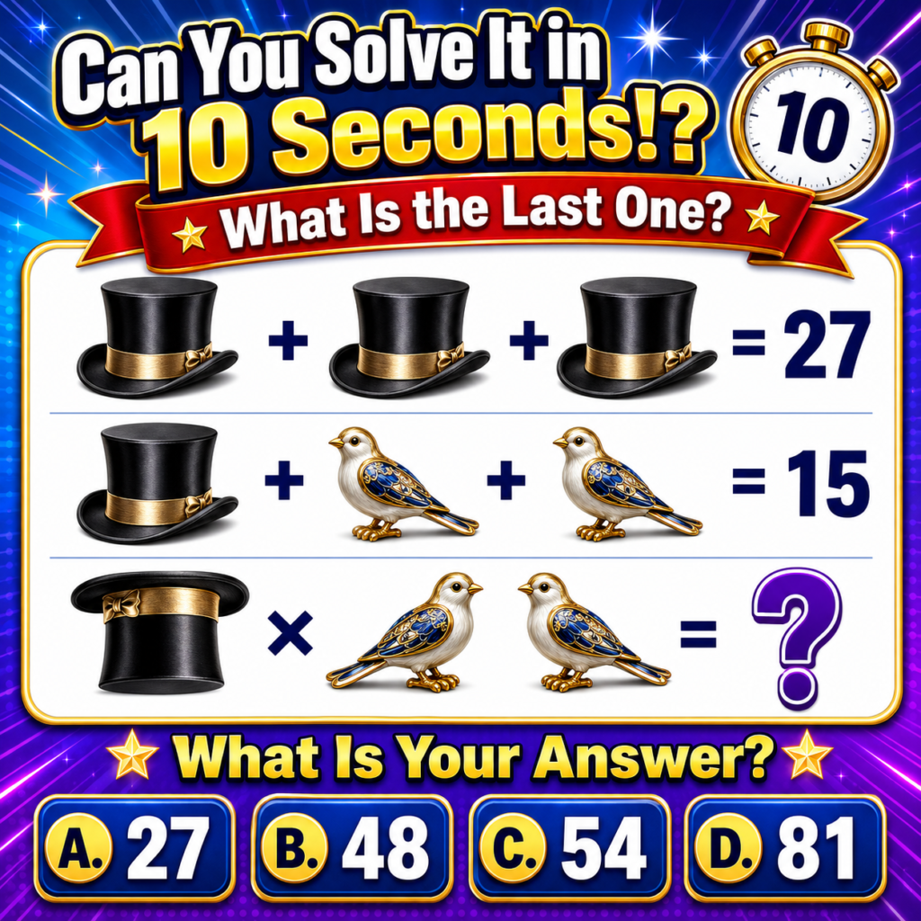 [ Picture Math Puzzle ] May.19.2026 10-Second !